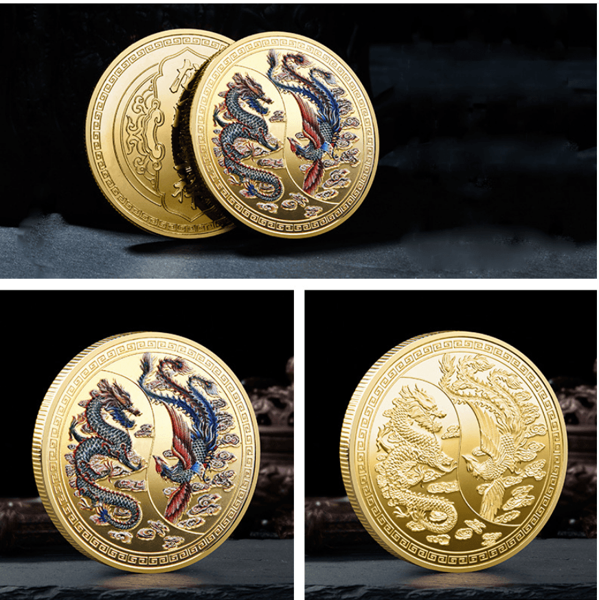 Auspicious Cultural Commemorative Gold And Silver Coins