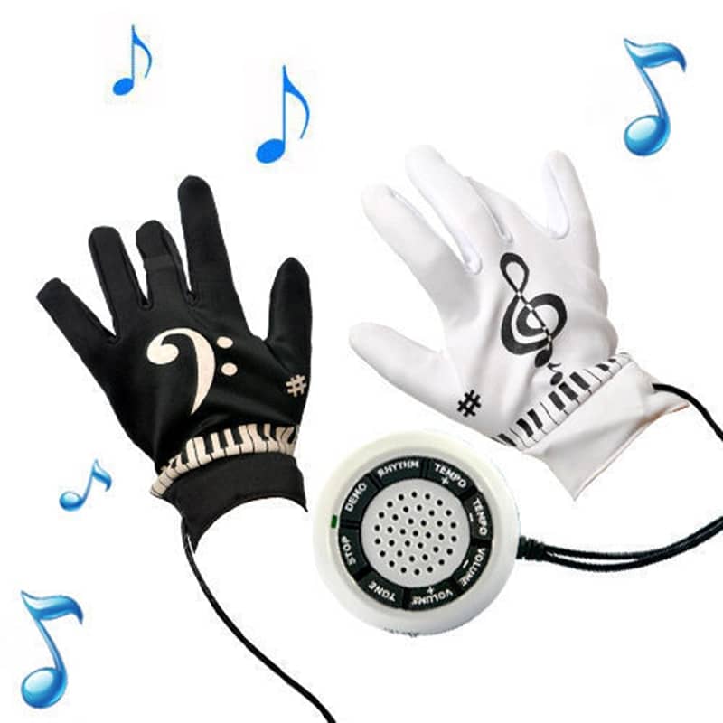 BMDT-Electronic Piano Gloves with Built-in Speaker Demo M…