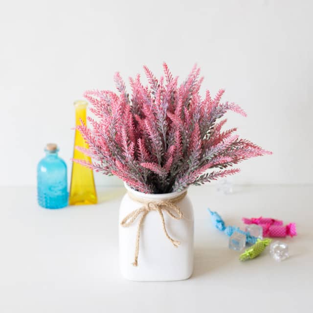 Artificial Flower Potted Plastic Flower Fake Bouquet Plan…