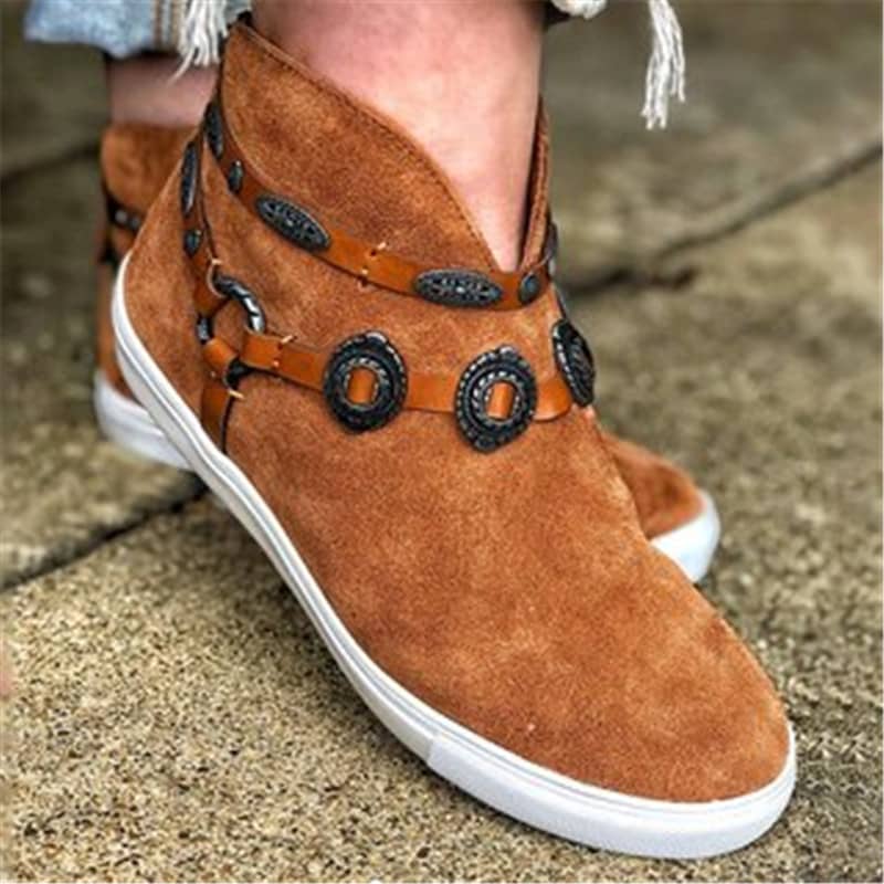 Casual Platform Heel Black Flat High-top Sneakers