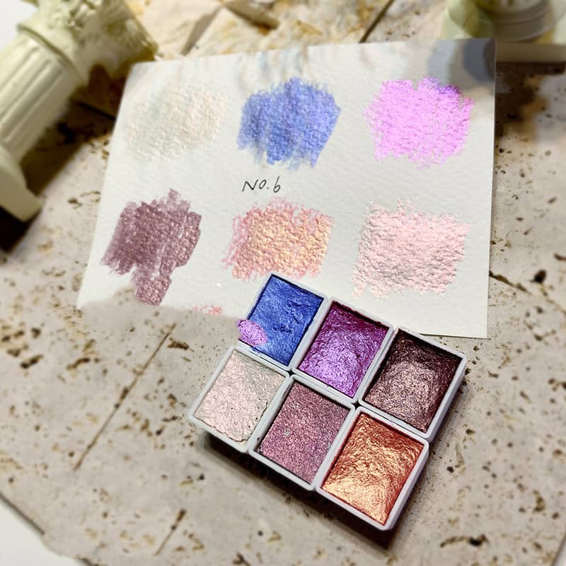 Nail Art Solid Watercolor Blooming Pearlescent Pigment Na…