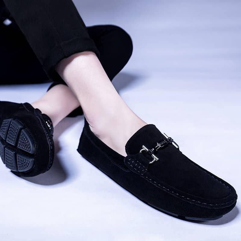Korean Style British Style Frosted Leather Casual Shoes