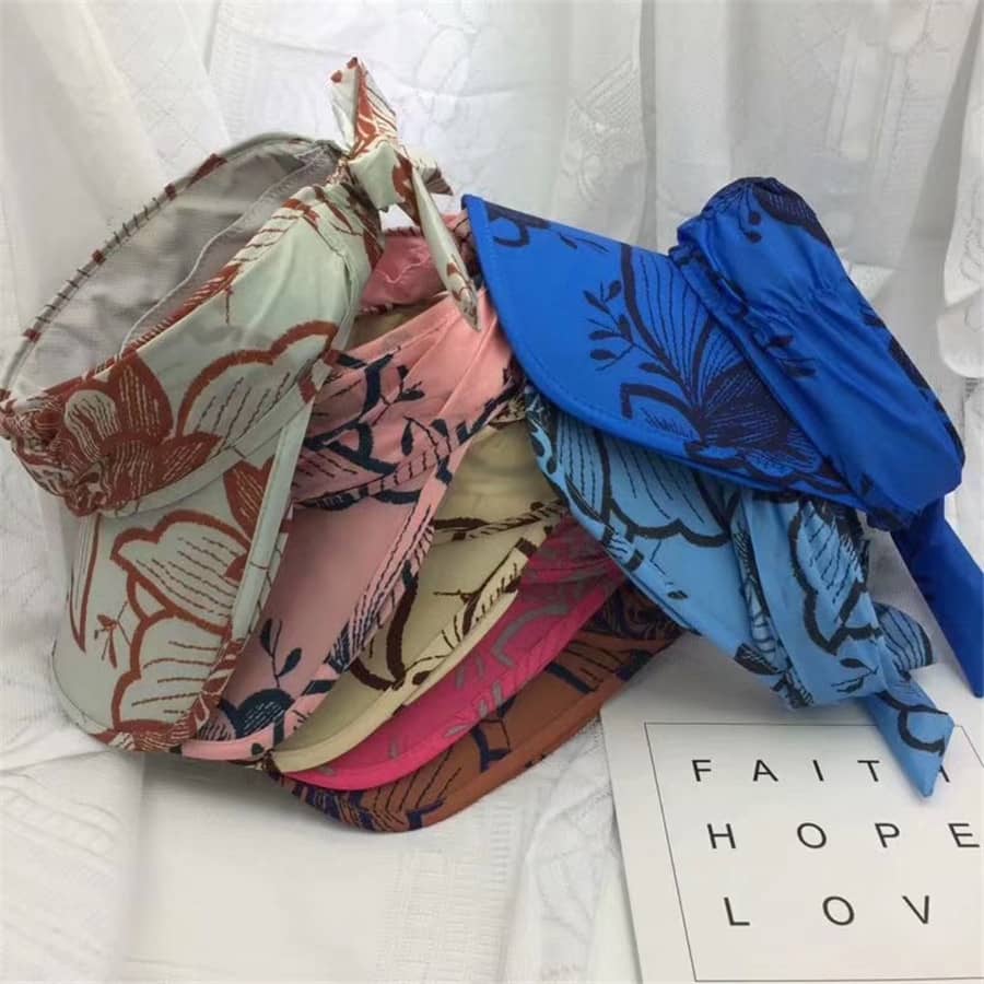 Women'S Summer Sun Hat Net Red Riding Uv Proof Cap With B…