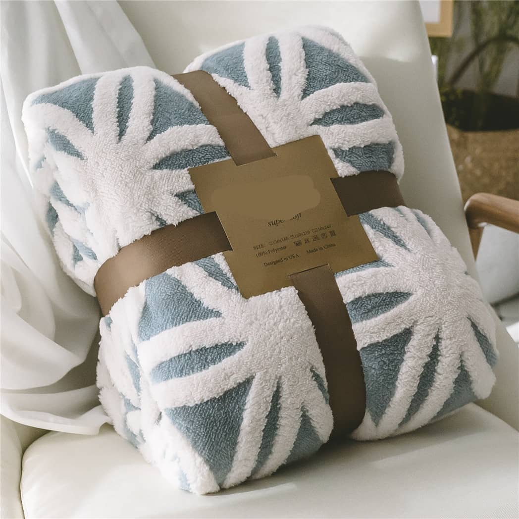Thickened Shu Cotton Velvet Jacquard Blanket Lamb Velvet…