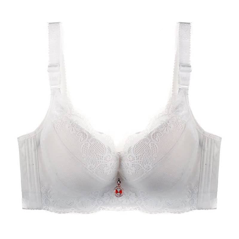 Lace Upper Support Gathers Bra Underwear