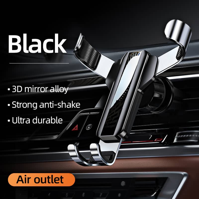Gravity metal air outlet instrument panel mobile phone ho…