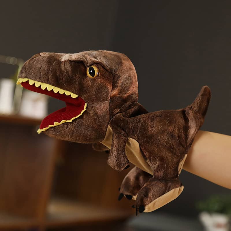 Cute Cartoon Dinosaur Hand Puppet Plush Toy Parent-child…