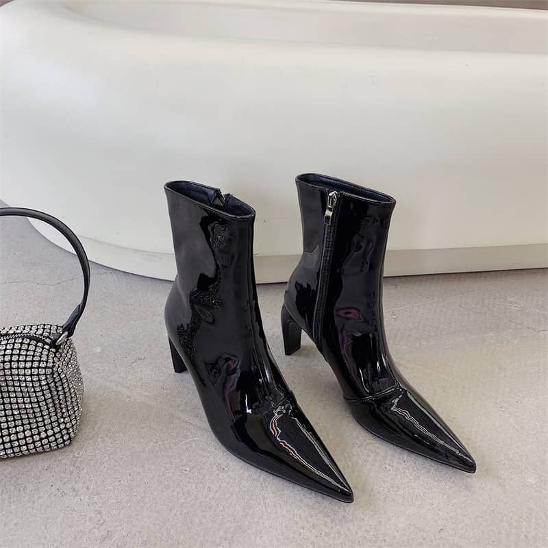Women's Pointed Toe Stiletto Boots With All-match Tempera…