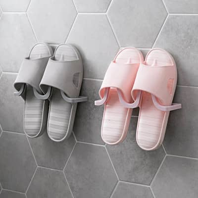 Bathroom Perforated Waterproof Slipper Hanger