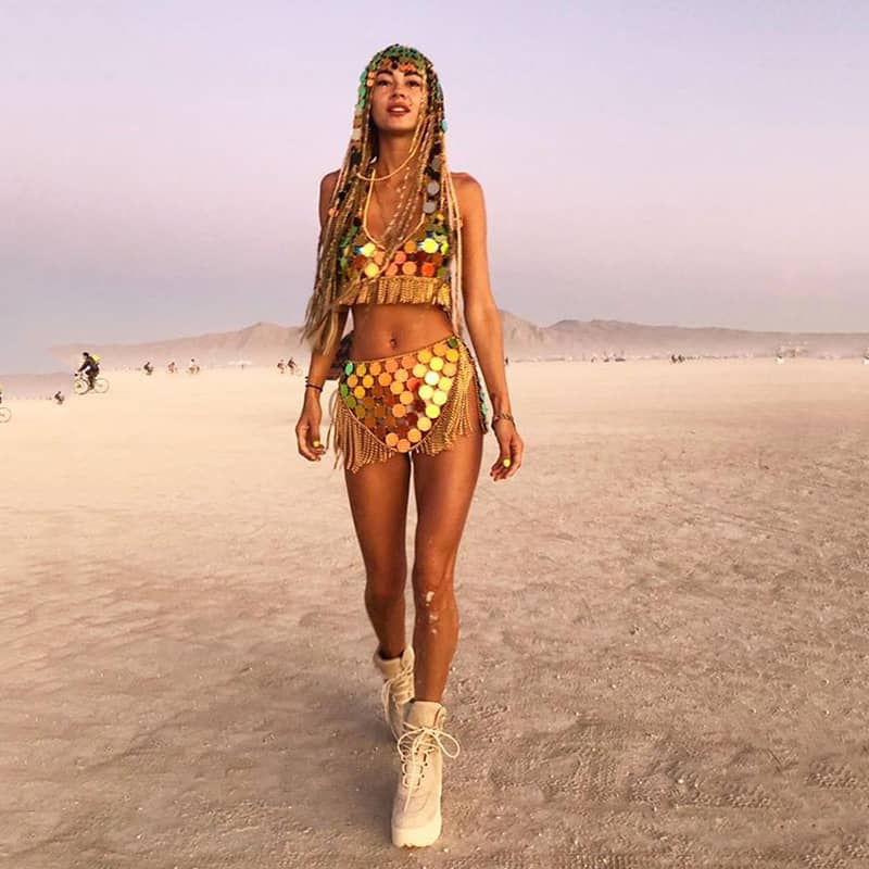 Multilayer Disc Fringe Body Chain Beach Bikini Waist Chain