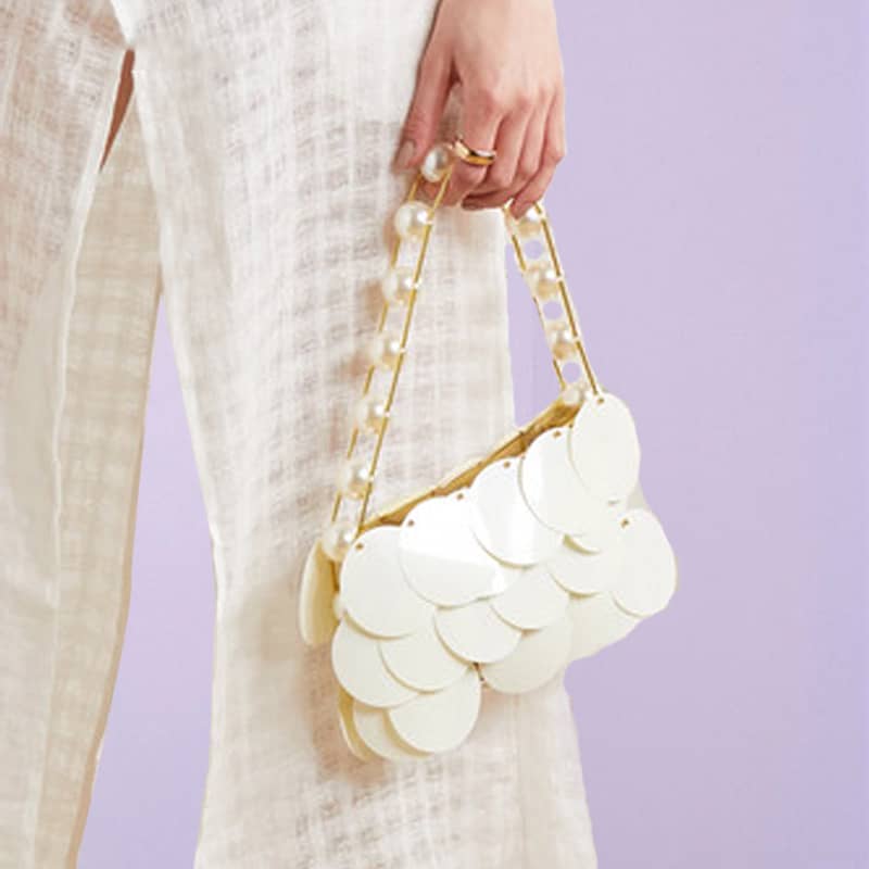 New Trendy Fashion Fish Scale Sequins Portable Single Sho…
