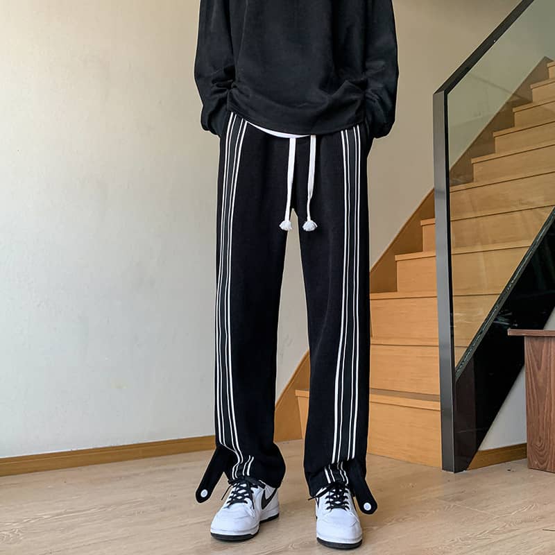 Couple's Casual Sports Pants With Ribbon