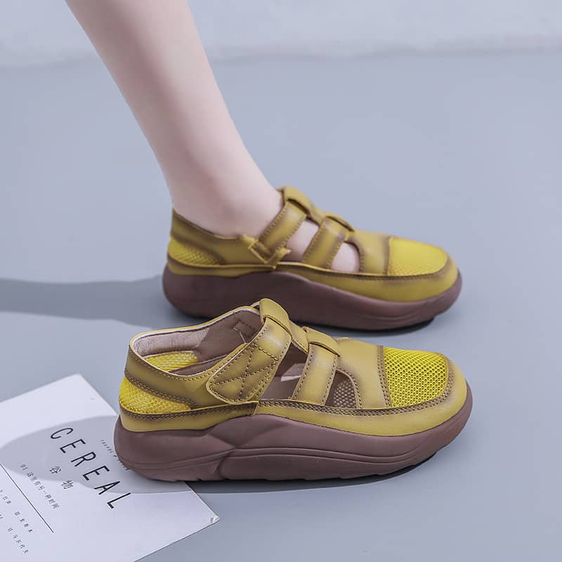 Women's Korean Style Mesh Breathable White Shoes