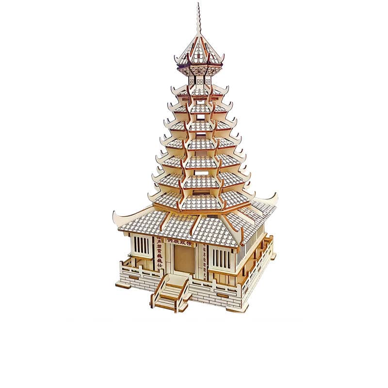 Children's Wooden Three-dimensional Puzzle Simulation Mod…