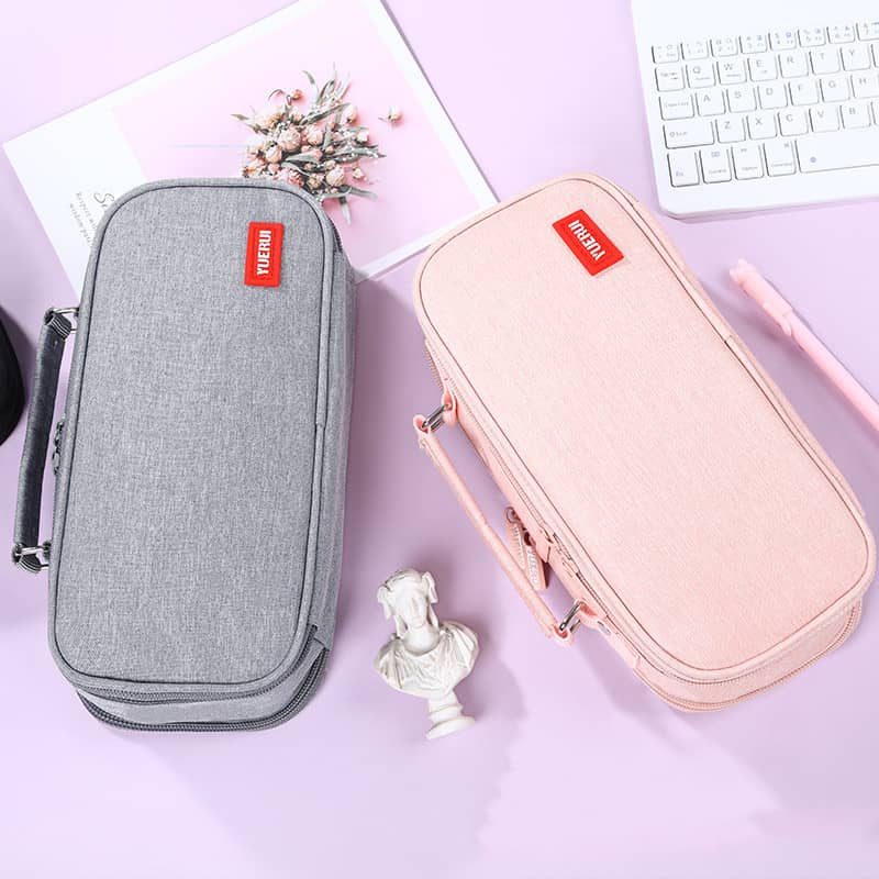 Large Capacity Pencil Case Storage Box Stationery Bag Oxf…