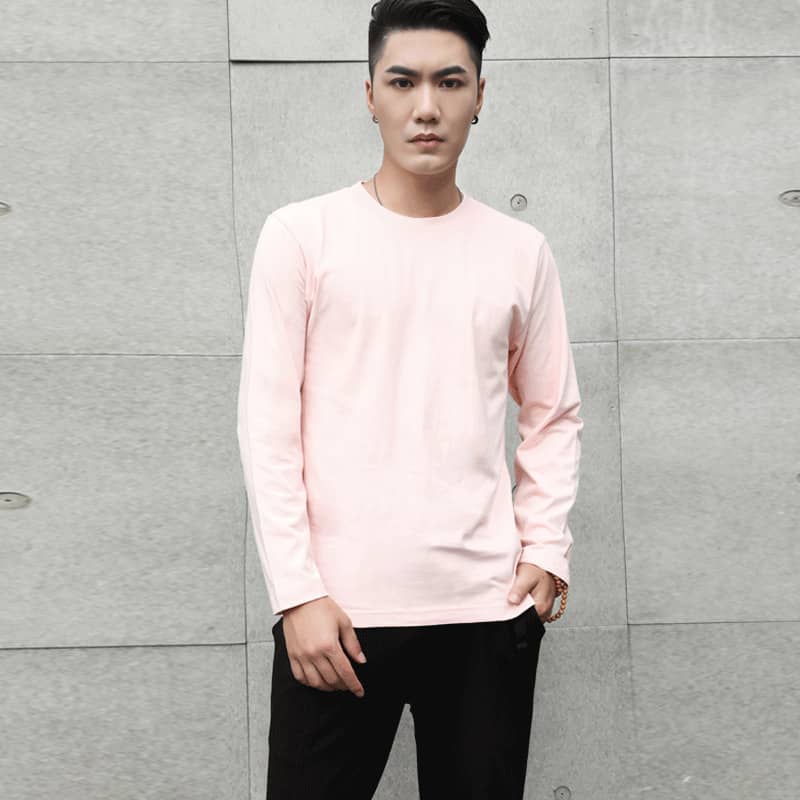 Men's And Women's Thickened Cotton Fabric Bottoming Shirt