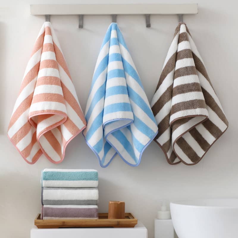 Home Warp Knitting Coral Fleece Wide Towel