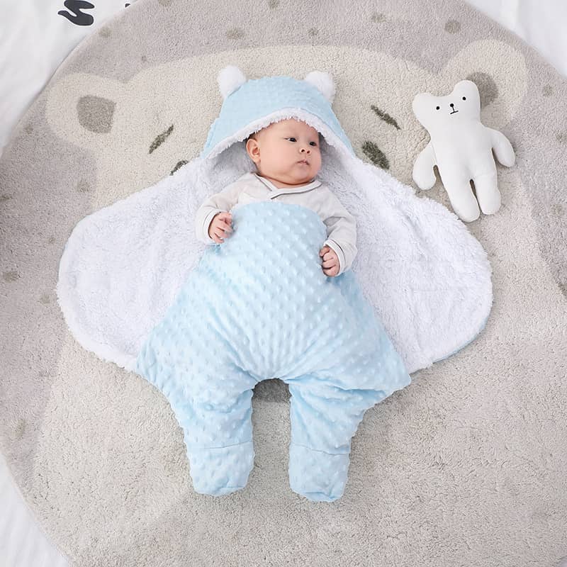 Autumn And Winter Double-layered Newborns Split Legs Cove…