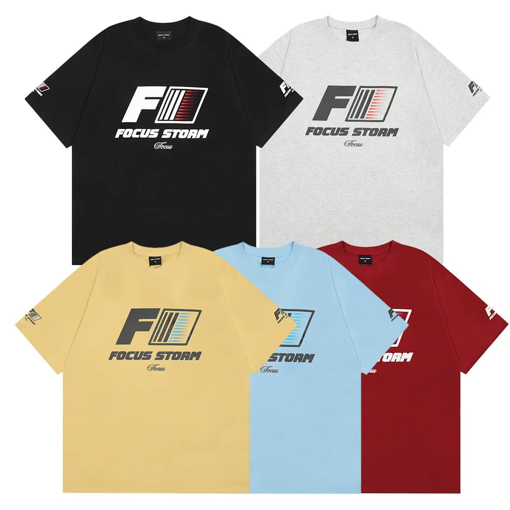 Letter Print Short-sleeve T-shirt Loose Men