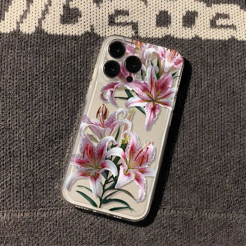 Versatile Flower Transparent TPU Phone Case