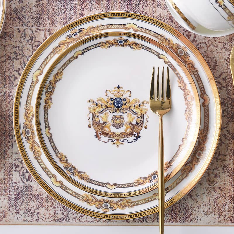 Tangshan Bone Tableware European Household Bowl Plate Dis…