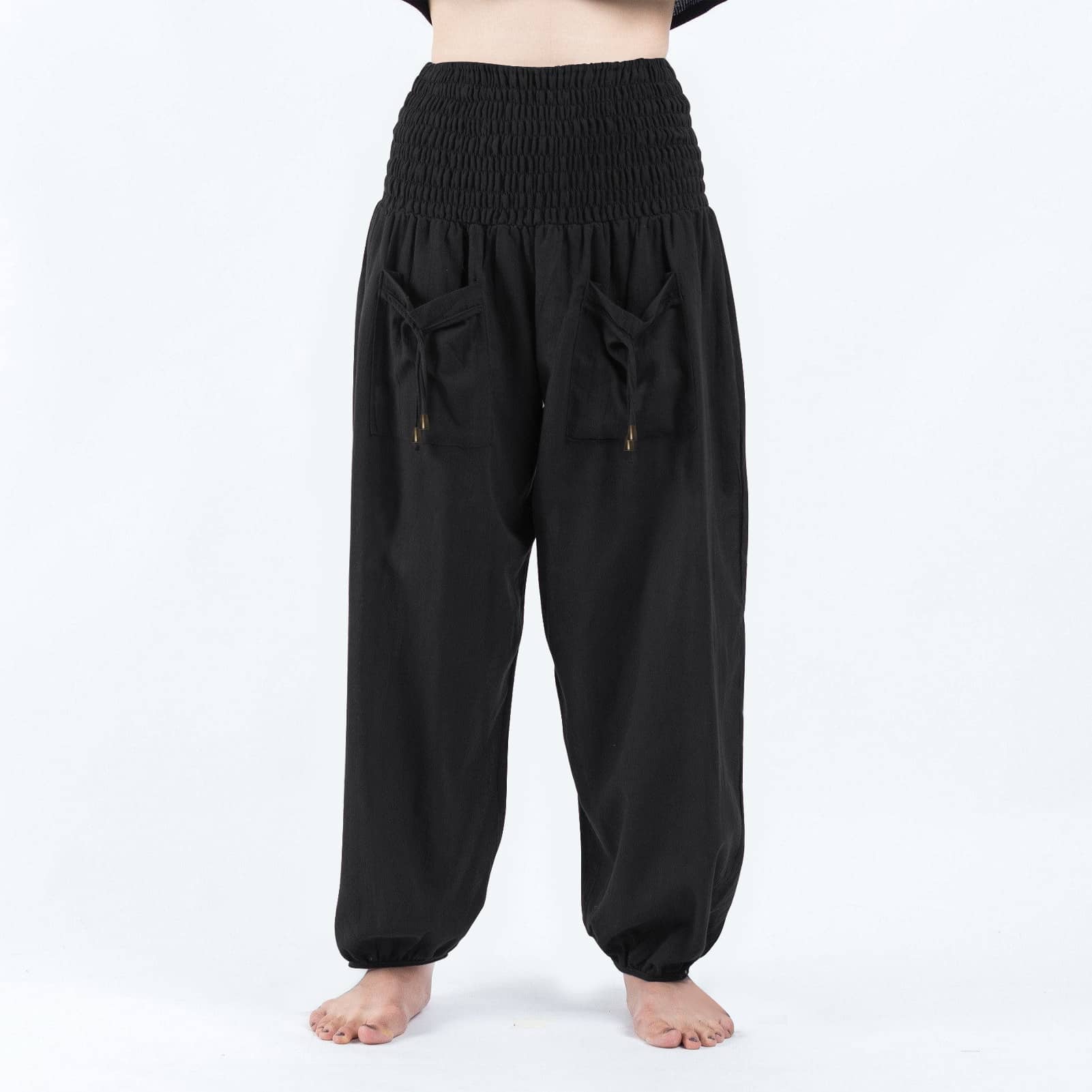 Solid Color Women's Casual Harem Sports Loose Bloomers