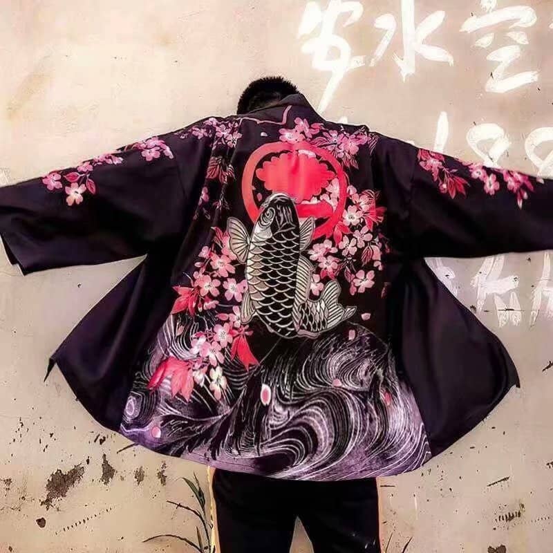 Trendy Loose Chinese Style Three-quarter Sleeve Cardigan…