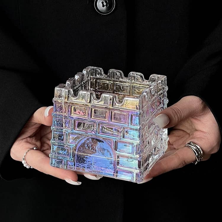 Feel Castle Ashtray Glass Trend Creative