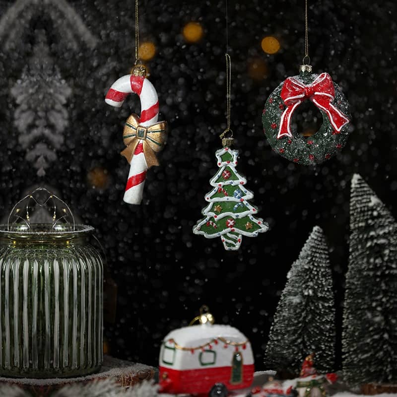 Christmas Decorative Small Pendant Gingerbread Man Word P…